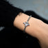 Queen | Silver | Crystal Honeybee Macrame Charmballa Bracelet
